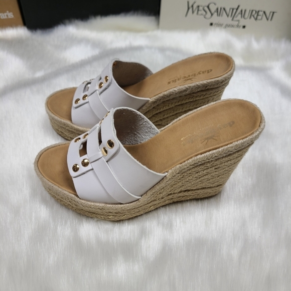 Daybreaks white wedge sandals - Picture 6 of 16